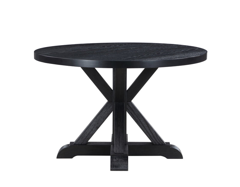 Molly 48-inch Round Dining Table, Black