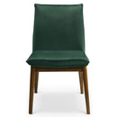 Monza Dark Green Velvet Dining Chair (Set Of 2)