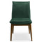 Monza Dark Green Velvet Dining Chair (Set Of 2)