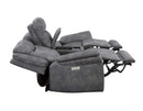 Morrison Dual-Power Reclining Console Loveseat, Stone