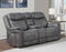 Morrison Dual-Power Reclining Console Loveseat, Stone