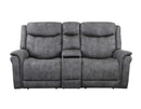 Morrison Dual-Power Reclining Console Loveseat, Stone