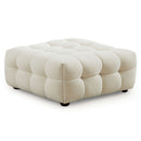 Mirage Cream Boucle Ottoman