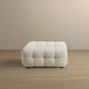 Mirage Cream Boucle Ottoman