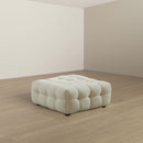 Mirage Cream Boucle Ottoman