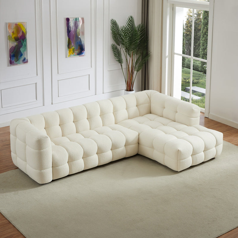 Mirage Cream Boucle RAF Sectional