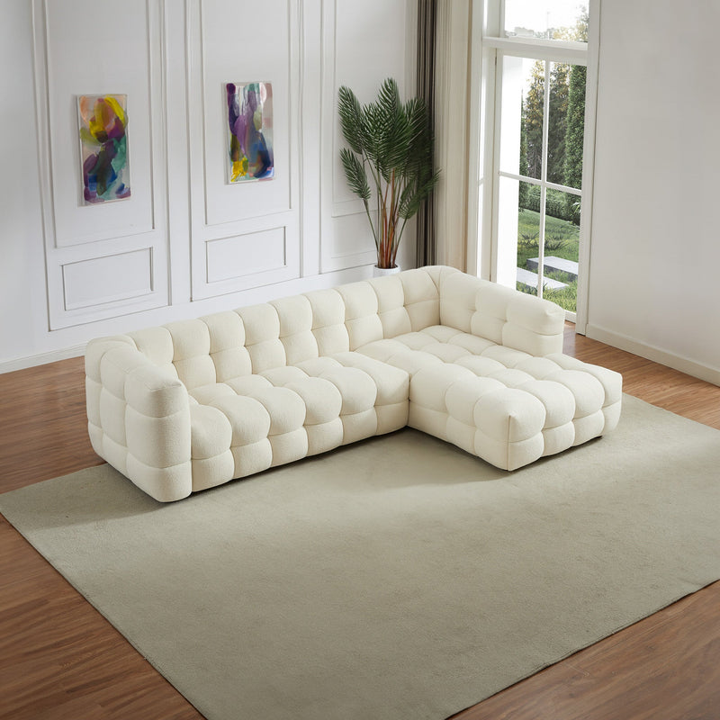 Mirage Cream Boucle RAF Sectional