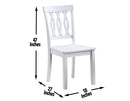 Naples Side Chair, White, Set of 2