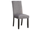 Napoli Side Chair, Gray Velvet