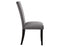 Napoli Side Chair, Gray Velvet