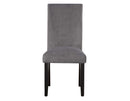 Napoli Side Chair, Gray Velvet