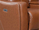 Natalia Coach Leather 3-Piece Dual Power Reclining Living Room Set