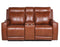 Natalia Dual-Power Reclining Console Loveseat, Coach