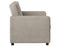 Noah Convertible Sleeper Chair-and-a-Half, Brown