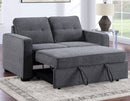 Noah Convertible Sleeper Loveseat, Gray