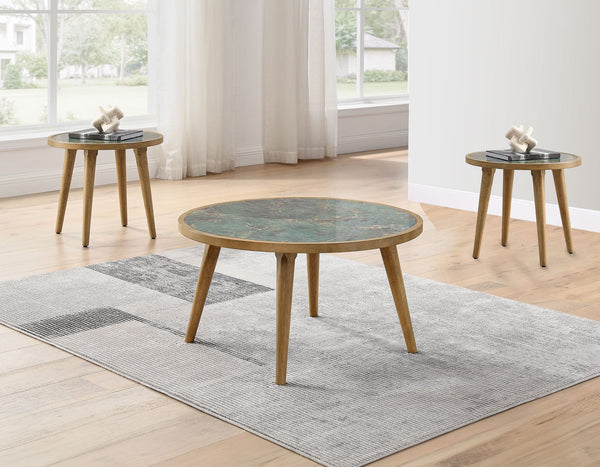 Novato Sintered Stone 3-Piece Table Set