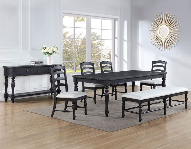 Odessa 66-84-inch Dining Table w/18-inch leaf