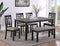 Paige Light Gray 6-Piece Dining Set