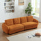 Paton Mid-Century Modern 114.5'' Boucle Fabric Sofa Burnt Orange