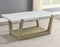 Perth White Marble Top Cocktail Table with Casters