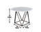 Ramona White Marble Top 44 inch Round Dining Table