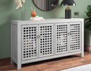 Rio 4-Door Accent Cabinet, Gray