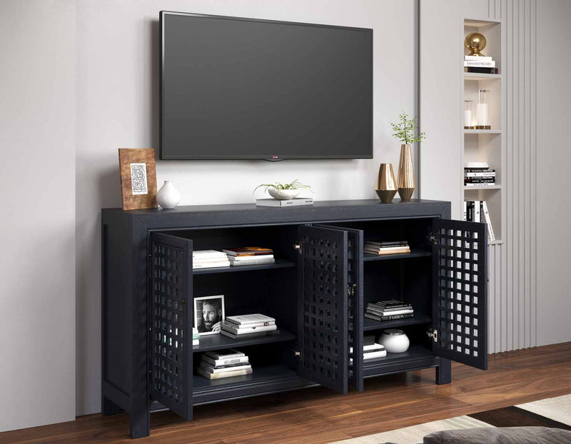 Rio 4-Door Accent Cabinet, Navy