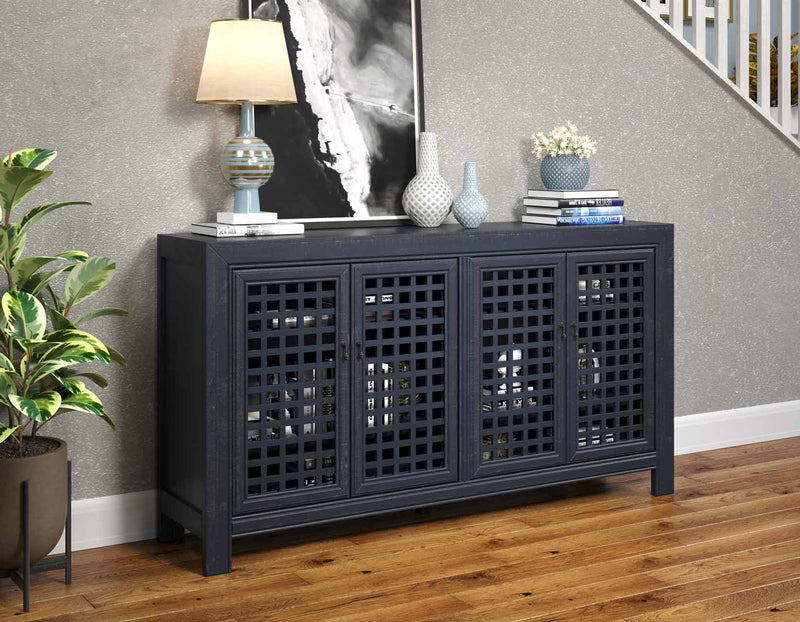 Rio 4-Door Accent Cabinet, Navy