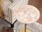 Rosie Rose Quartz Top Chairside End Table