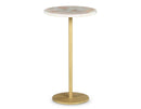 Rosie Rose Quartz Top Chairside End Table