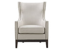 Roswell Wing Back Chair, Beige