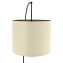 Royal 3-Arm Metal Arc Floor Lamp, Oil Rubbed Bonze with Linen Shade, 4 way Rotary Switch