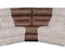 Rudger 3-Piece Manual Reclining Sectional, Chestnut