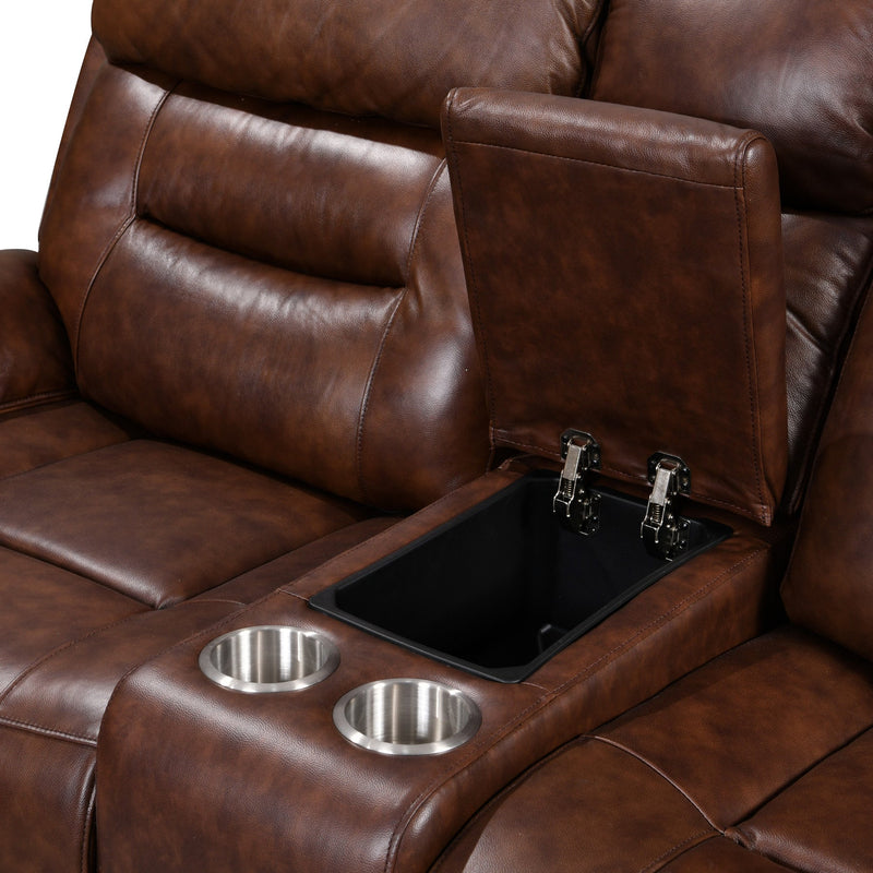 S2226 Rosewood Brown Power Reclining Living Room Set