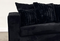 411 Black Double Chaise Sectional