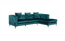 Ava Teal Velvet RAF Sectional