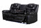 Alexa Black 3 Piece Reclining Living Room Set