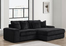 SUNDAY BLACK 2-Piece RAF Sectional