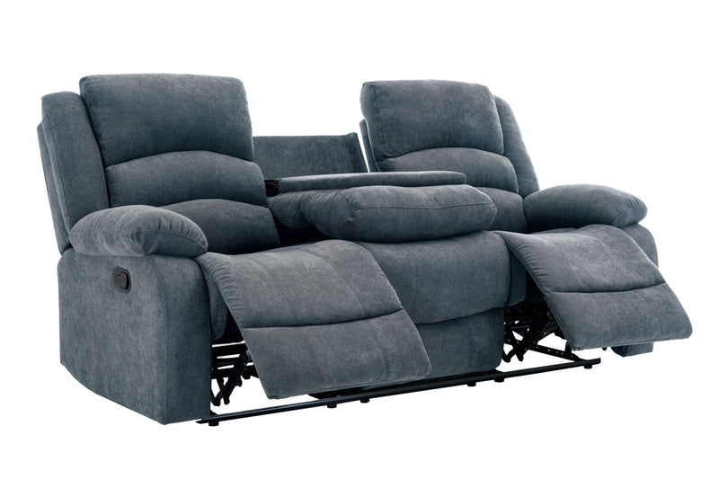 Dynamo Charcoal 3-Piece Reclining Living Room Set