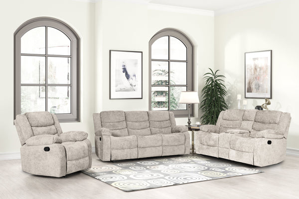 Oliver Beige Reclining Living Room Set