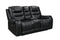 Harley Power Black Leather 3pcs Power Reclining Living Room Set