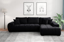 Manhattan 2 Black Modern Sectional