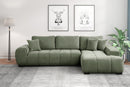 Manhattan 2 Green Modern Sectional