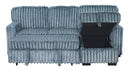 Poland Charcoal Reversible Sectional With Pull-Out Bed