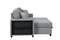 Pacific Gray Reversible Sectional With Pull-Out Bed