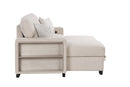 Pacific Beige Reversible Sectional With Pull-Out Bed