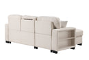 Pacific Beige Reversible Sectional With Pull-Out Bed