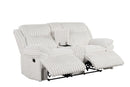 Heaven White 3pc Reclining Living Room Set