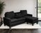 NEYMAR Black - Reversible Sectional