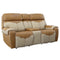 SALAMANCA LEATHER DUAL-POWER RECLINING CONSOLE LOVESEAT